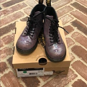 Dr. Martens purple boots